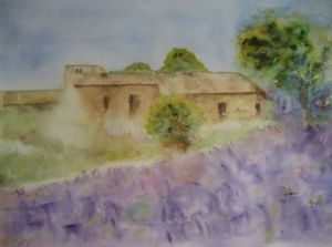 Voir le détail de cette oeuvre: Lavande & Coqueliocots en Provence